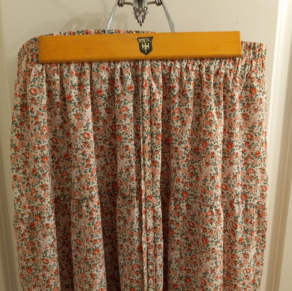 Tiered maxi skirt